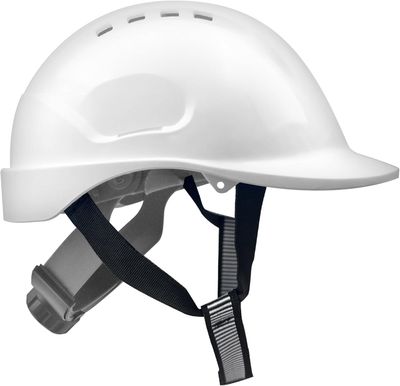 Hełm ochronny Mustbau EN397, z regulacją, obwód 53-65 cm, z opaską.