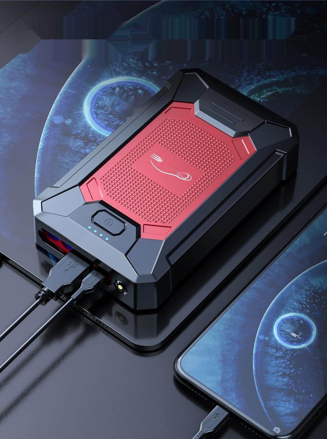 Bateria YABER Booster, 1000A 12000mAh IP66 Wodoodporna Ładowarka