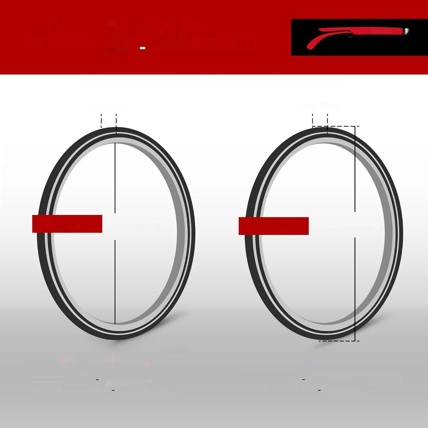 Opony Fincci Pair 700 x 38c 40-622 do rowerów MTB, hybrydowych, turystycznych