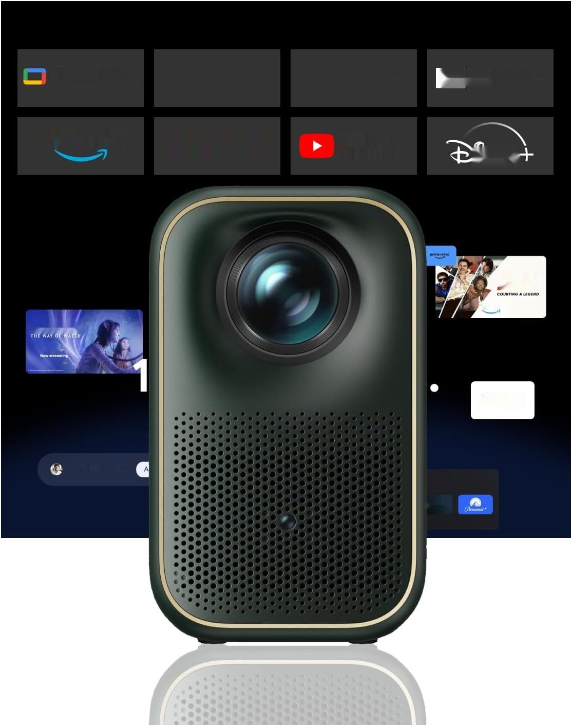Projektor Xming Page One Film 1080P, WiFi6, Bluetooth, licencja Netflix