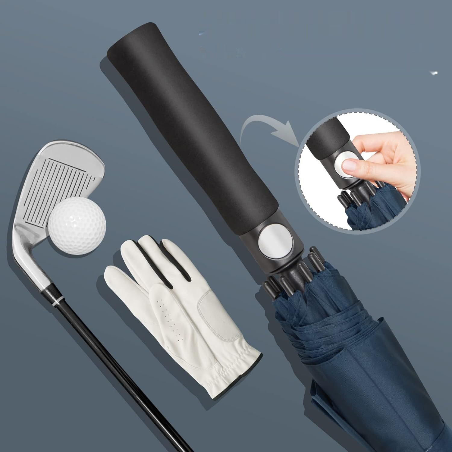 Zomake Golf parasol, 157/172 cm, automatyczne otwieranie, przeciwwiatrowy