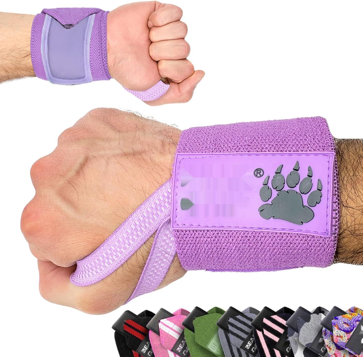 BEAR GRIP - Premiumowe owijki na nadgarstki do podnoszenia ciężarów.