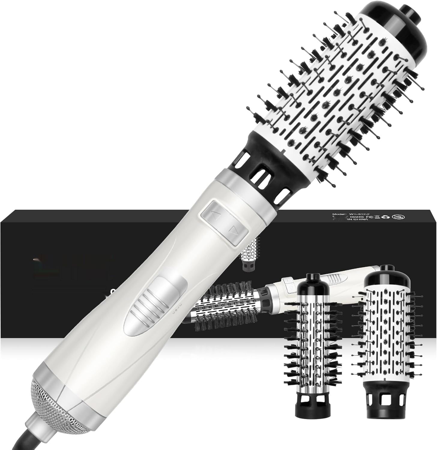 Szczotka do włosów UKLISS 2 w 1, zestaw suszarek 38mm/50mm, 3 temp, 2 prędkości