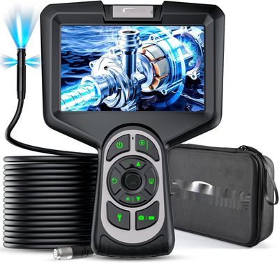 Hiacinto Kamera endoskopowa 20m, ekran IPS, IP68, 8mm, 1080P HD, 32GB