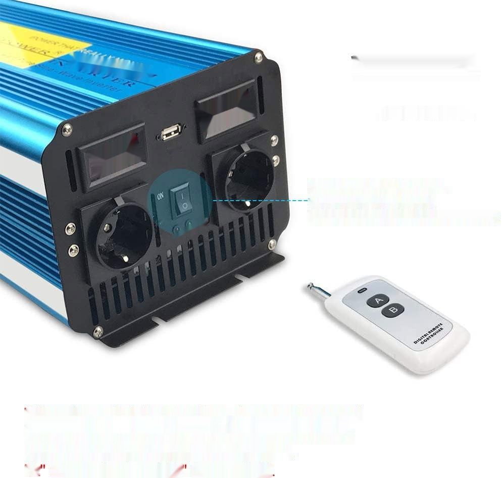 LVYUAN 3000W/6000W Przetwornica DC 12V na AC 230V, Zdalne Sterowanie