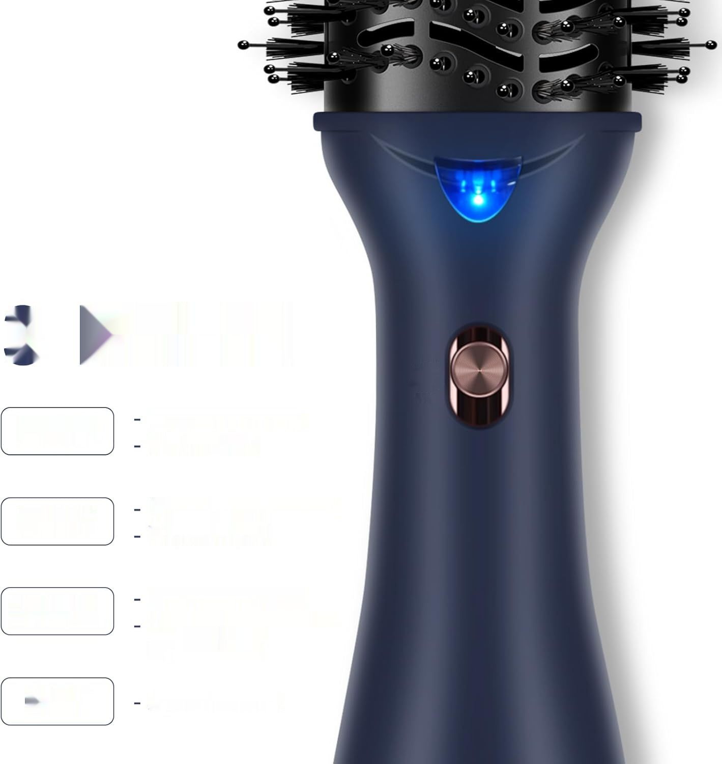PARWIN PRO BEAUTY Suszarko-Lokówka 4-w-1, 1000W (Pruski Niebieski)