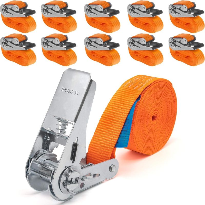 INDUSTRIE PLANET 10 pasów mocujących 800kg, 4m, z napinaczem 25mm.