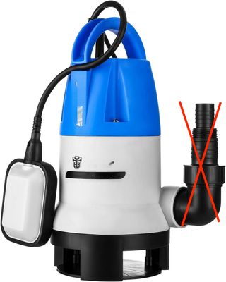 Przenośna pompa DEKO 400 W 8000 L/H do czystej/brudnej wody.