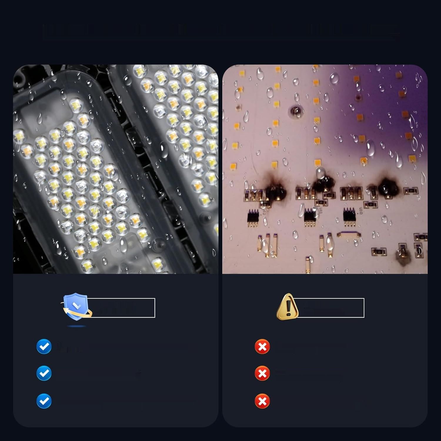 SANSI Lampa LED 1000W, Pełne Spektrum, IP54, Energooszczędna 90%
