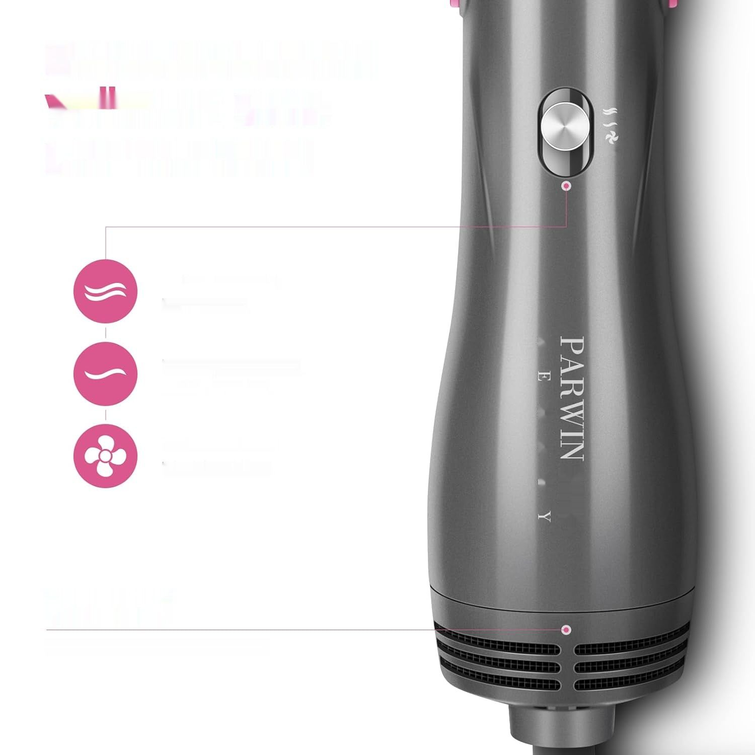 Zestaw PARWIN PRO BEAUTY, Suszarko-Lokówka 4-w-1, 1000 W.