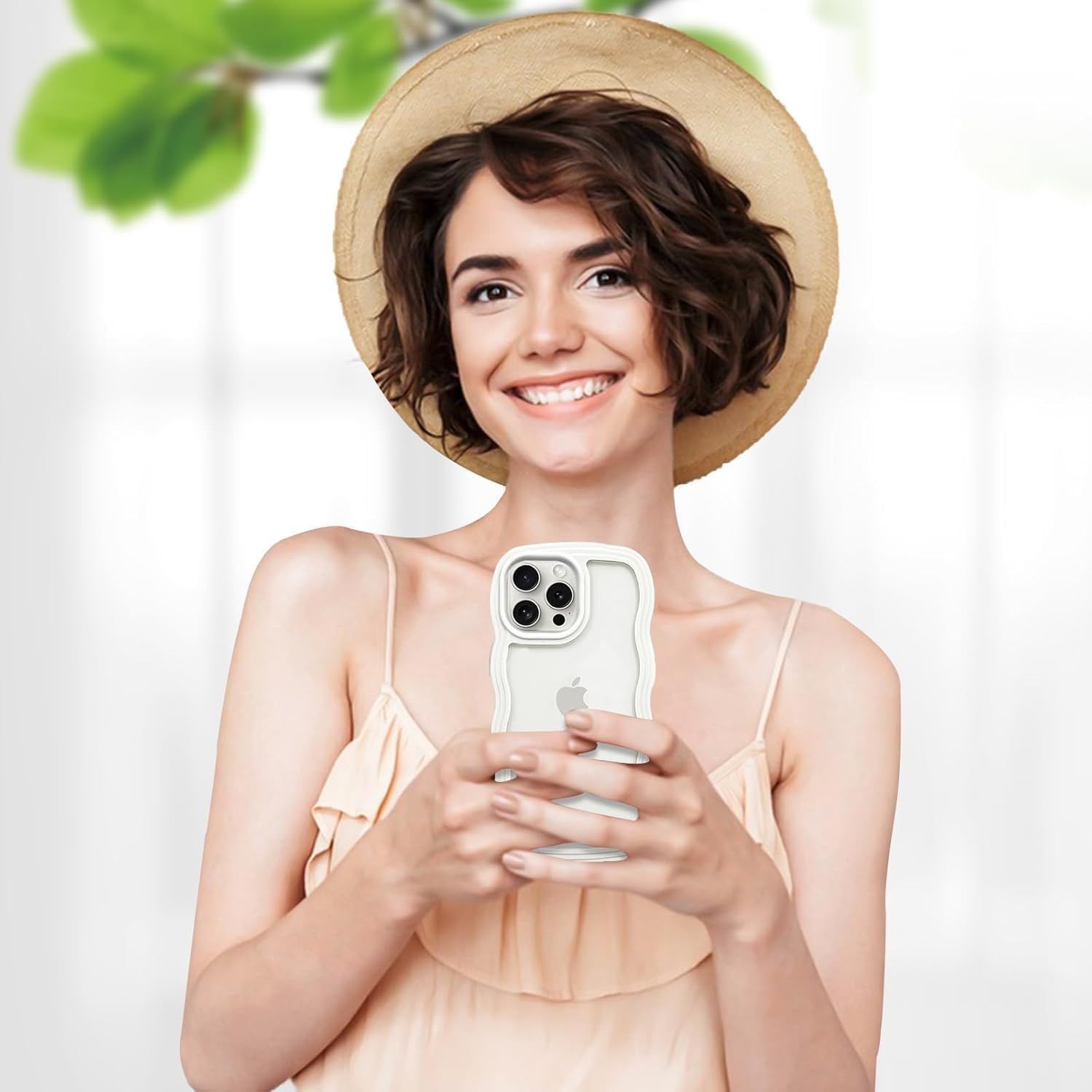 Etui ALYMIYA na iPhone 15 Pro Max, białe