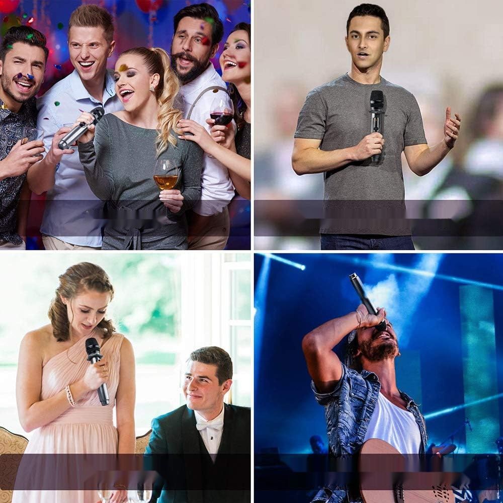 LEKATO Bezprzewodowy Mikrofon 30h, Podwójny ręczny.