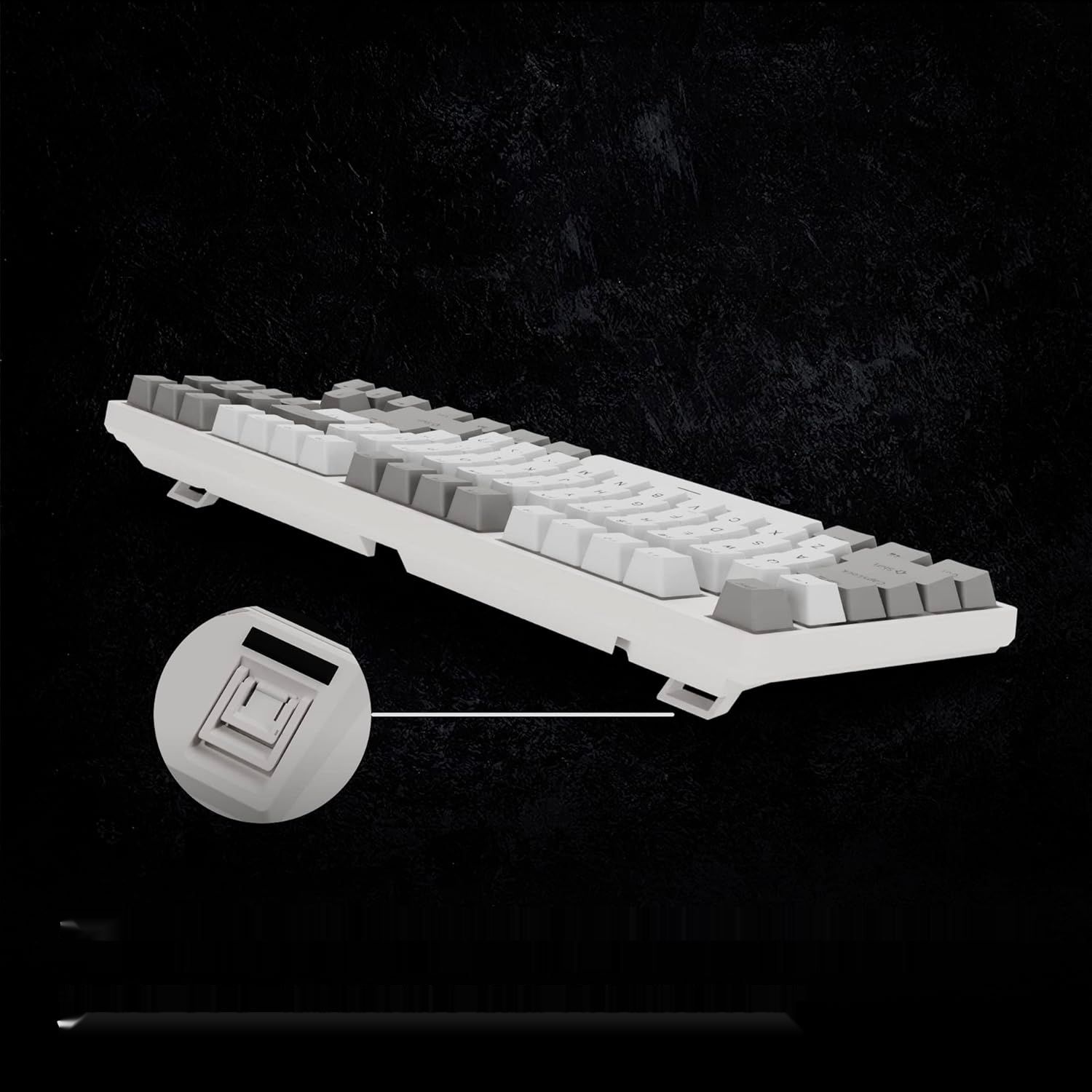 DURGOD Taurus K320 TKL – 88 klawiszy, PBT, USB-C, QWERTZ, Cherry Mx Black