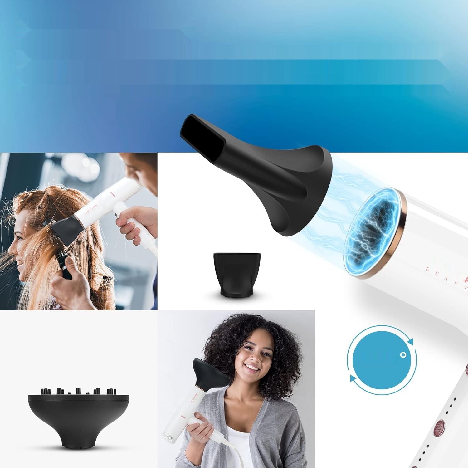 PARWIN PRO BEAUTY Suszarka do Włosów 110,000RPM, 2000W, jonowa (biała)