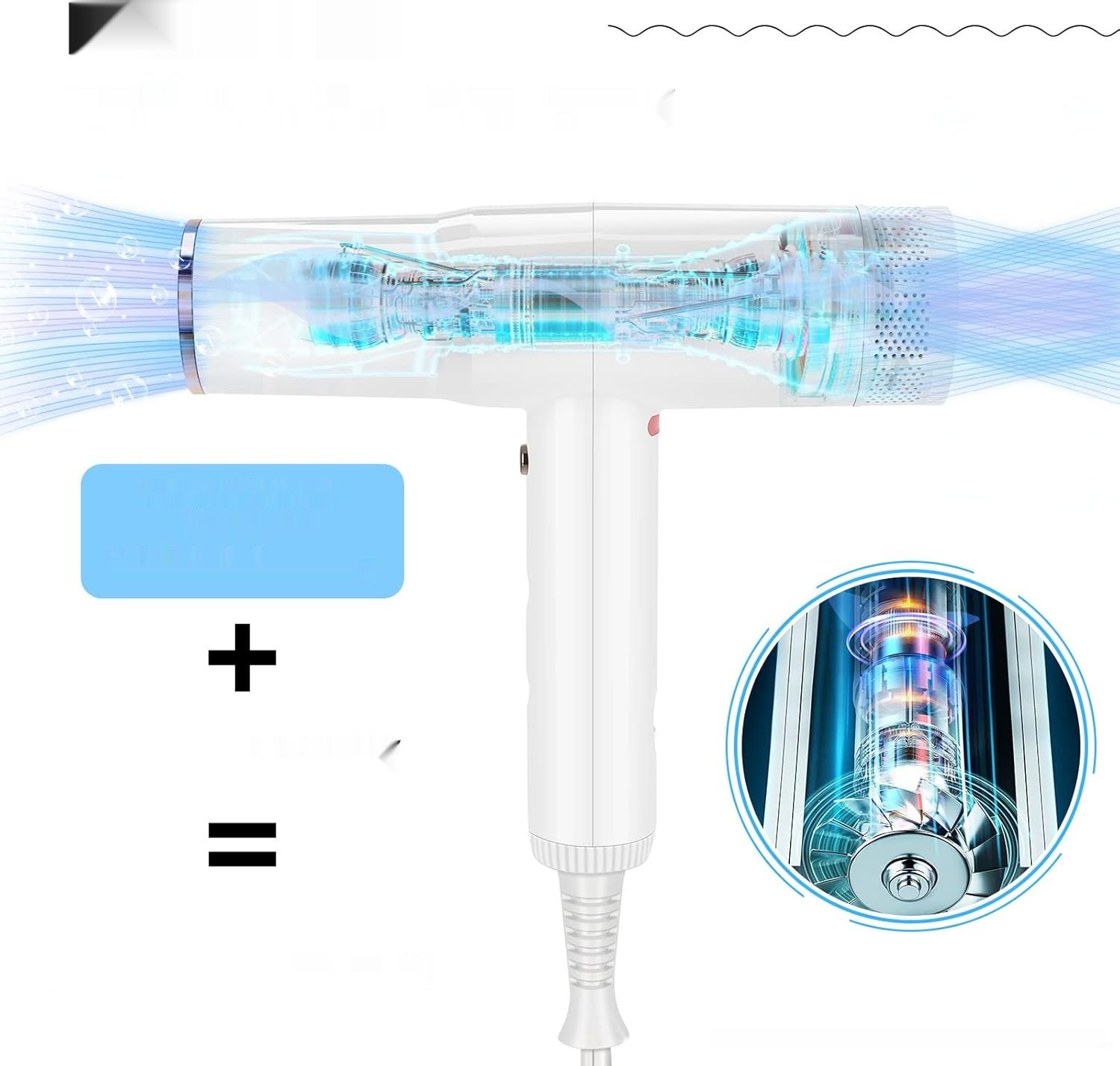 PARWIN PRO BEAUTY Suszarka do Włosów 110,000RPM, 2000W, jonowa (biała)