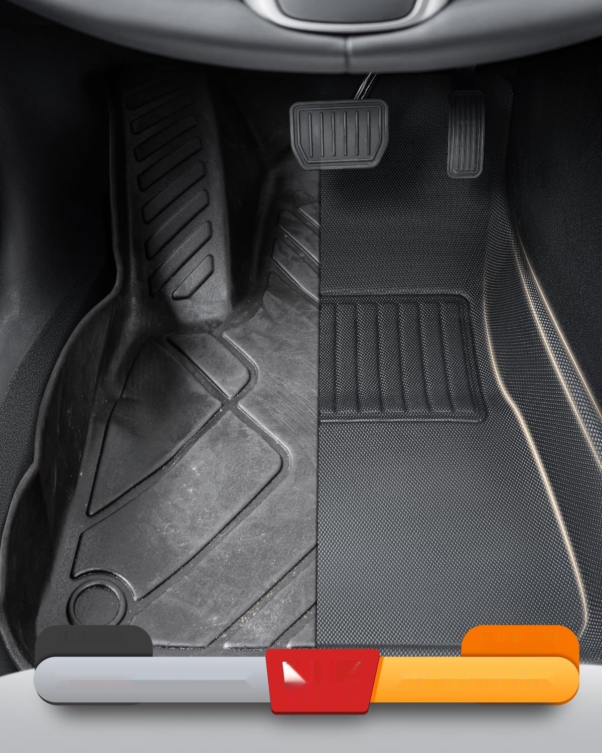 TAPTES Dywaniki Tesla Model 3 2021-2023, pełny zestaw, każda pogoda.