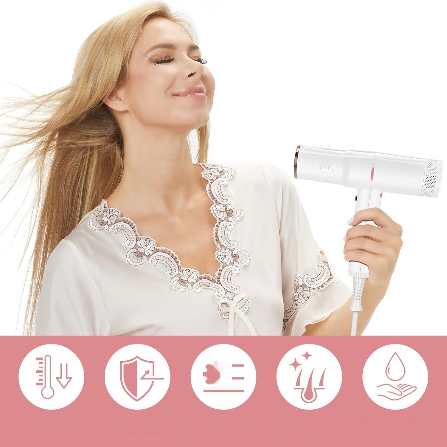 PARWIN PRO BEAUTY Suszarka do Włosów 110,000RPM, 2000W, jonowa (biała)