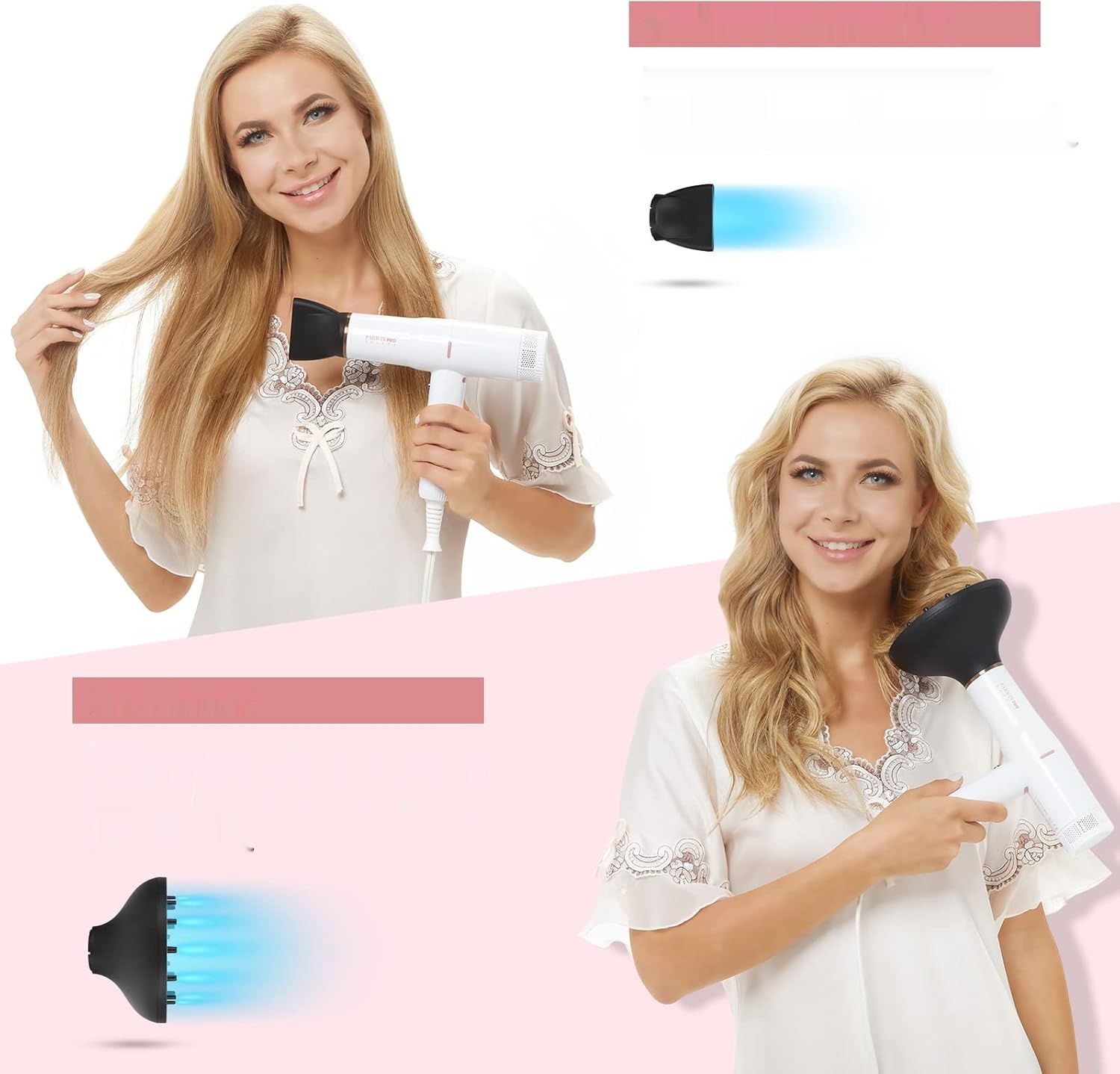 PARWIN PRO BEAUTY Suszarka do Włosów 110,000RPM, 2000W, jonowa (biała)