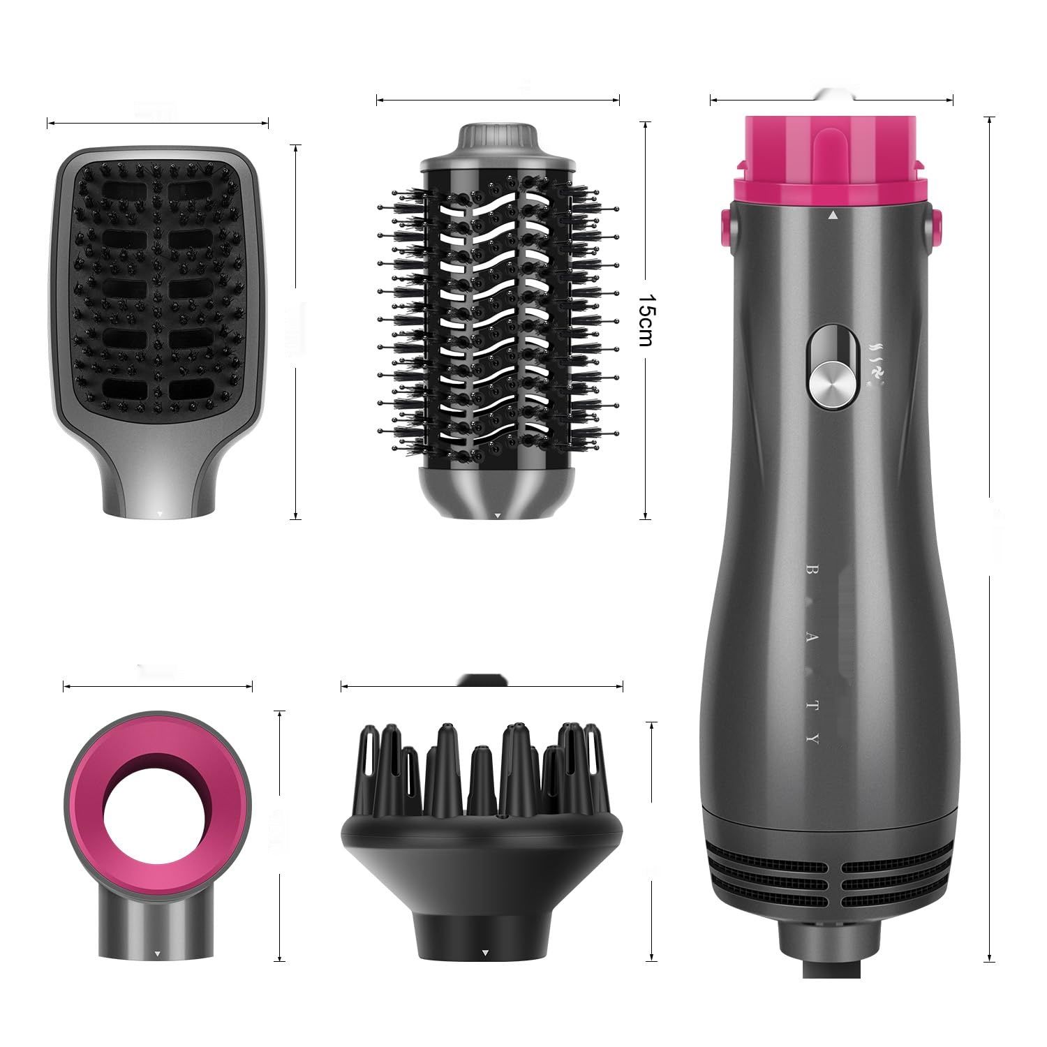 Zestaw PARWIN PRO BEAUTY, Suszarko-Lokówka 4-w-1, 1000 W.