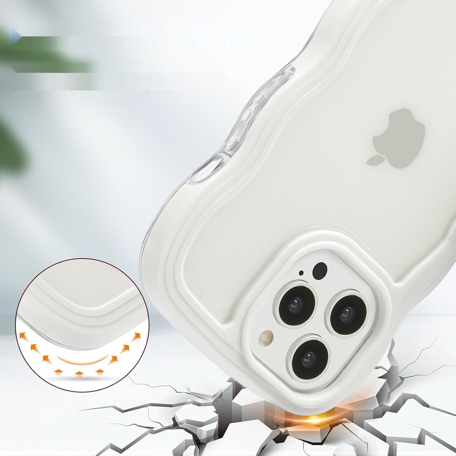 Etui ALYMIYA na iPhone 15 Pro Max, białe
