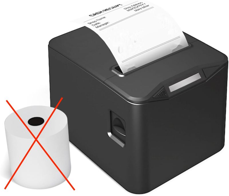 Bisofice POS-8370USB-B Drukarka Paragonów 80 mm, Termiczna, USB+LAN, ESC/POS, Czarna