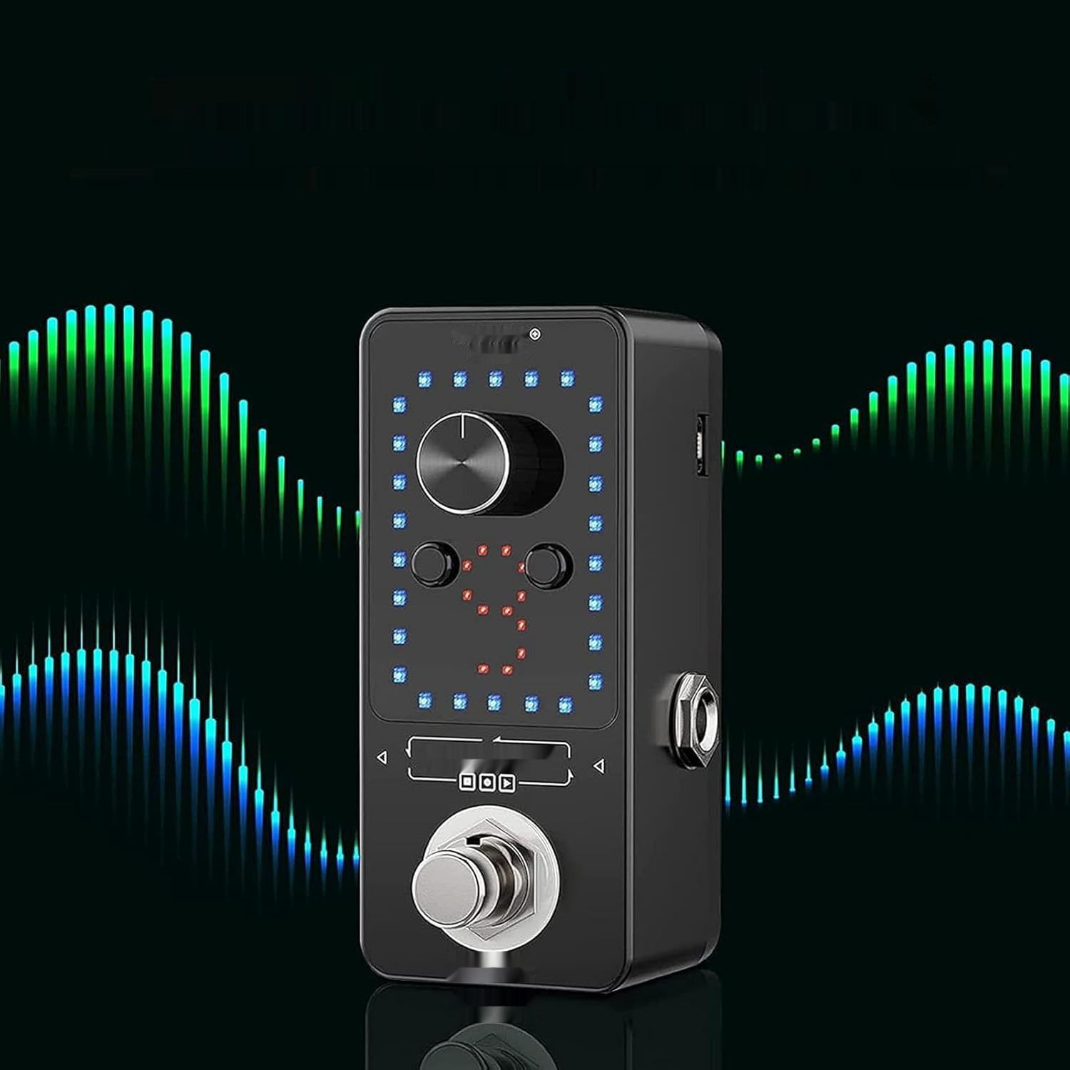 LEKATO Gitarowy looper 9 pętli 40 minut, tuner, nielimitowany overdub