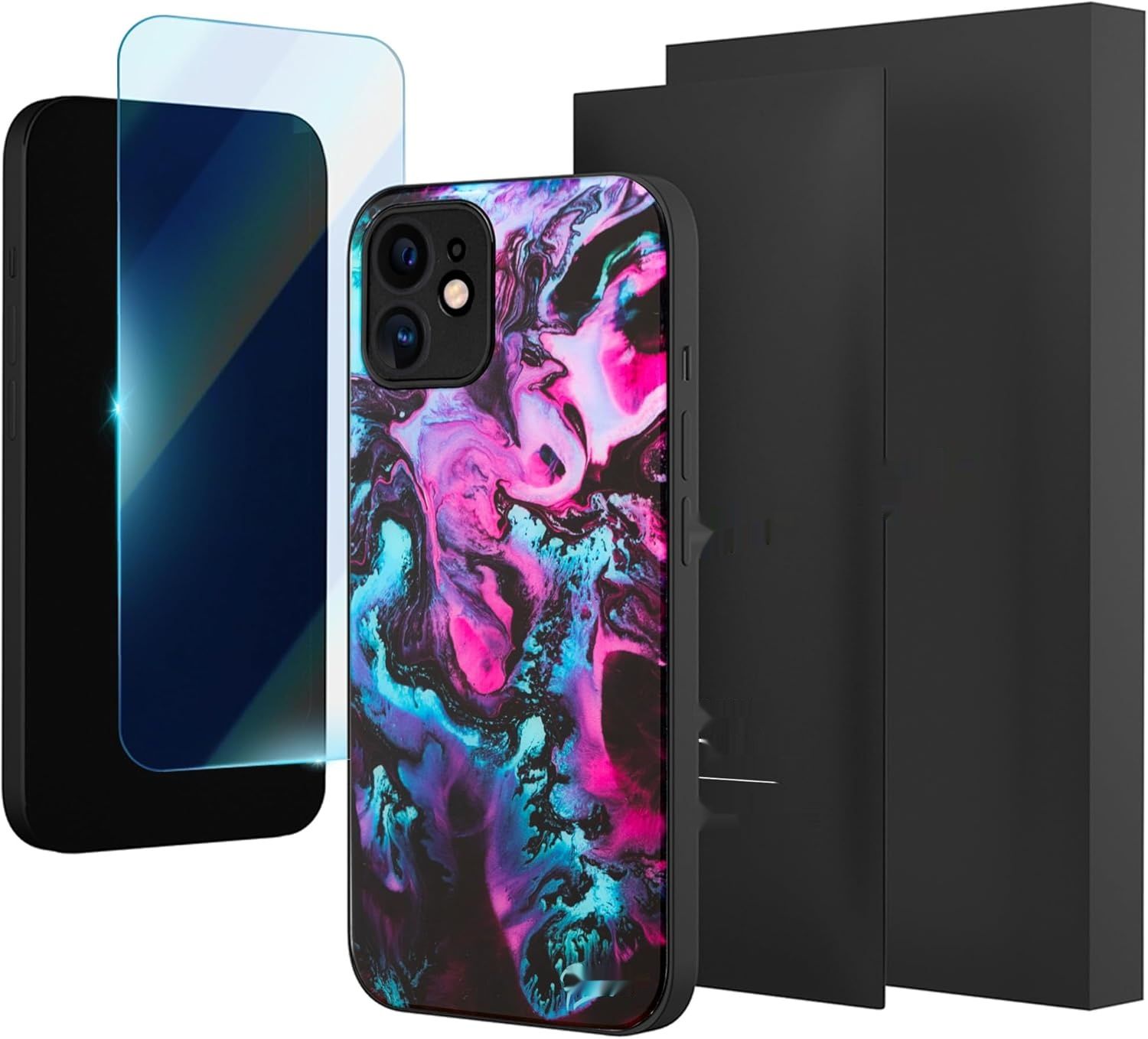 Picasee Ultimate iPhone 12 Etui, odporne, folia w zestawie