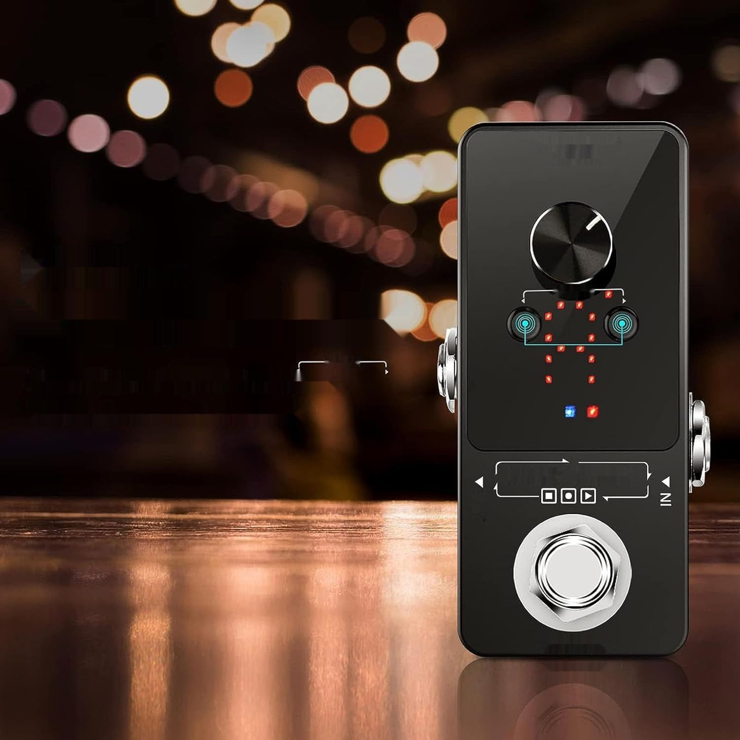 LEKATO Gitarowy looper 9 pętli 40 minut, tuner, nielimitowany overdub