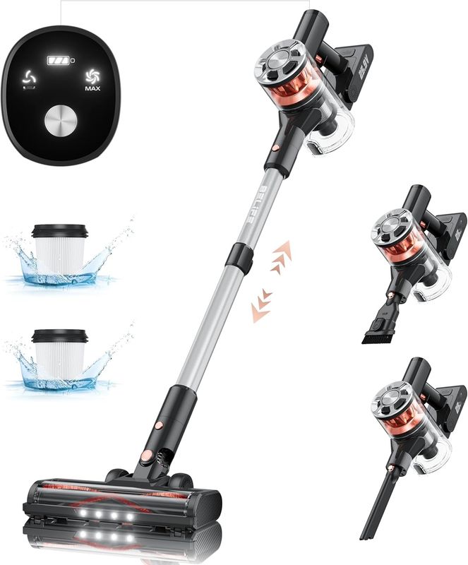 Belife Odkurzacz Bezprzewodowy 28KPa, 40 minut, 6 w 1