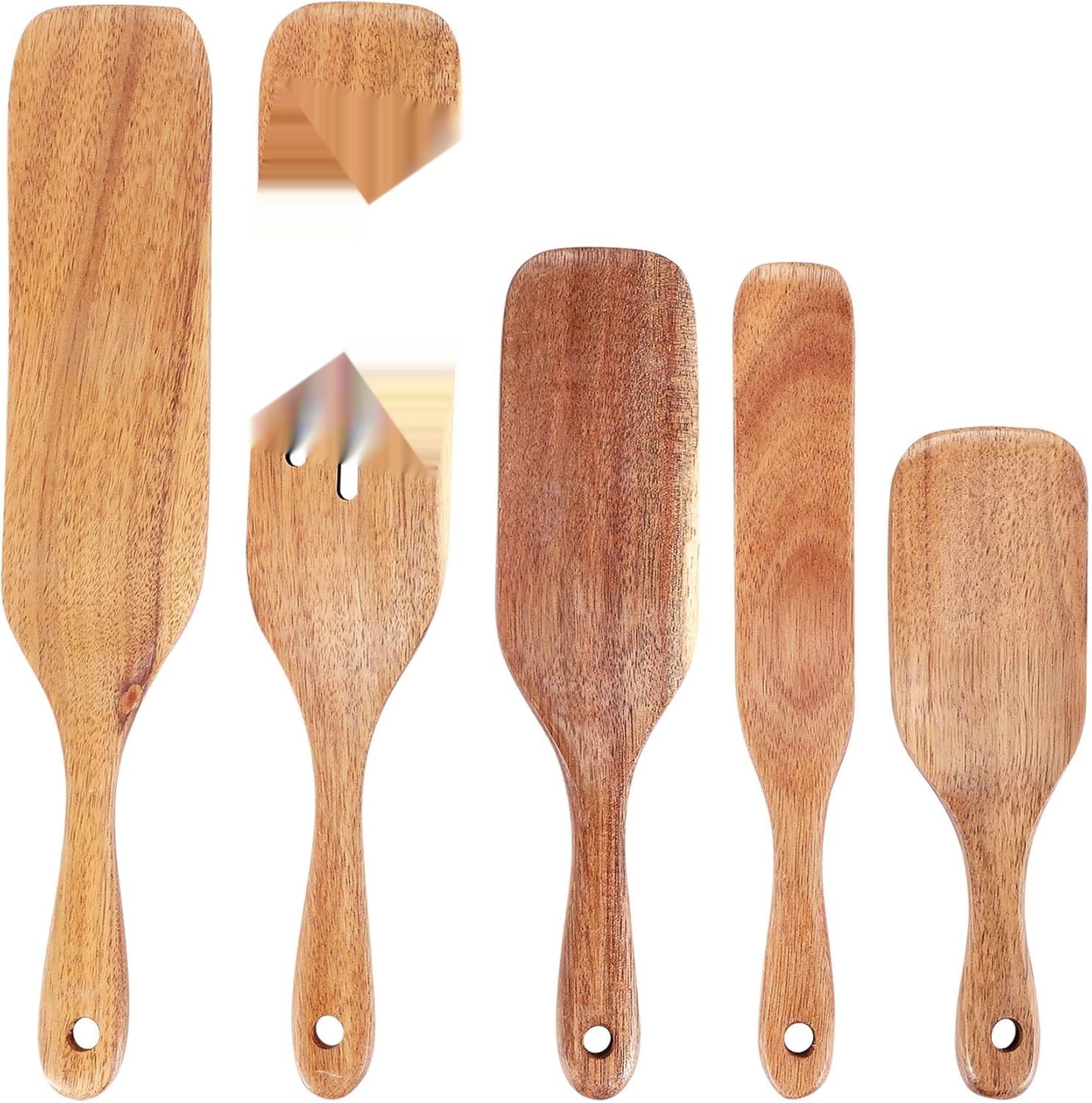 Myqqhbs Spurtle Drewniany Zestaw Ręcznie Wykonany, Wytrzymały, Szkocki