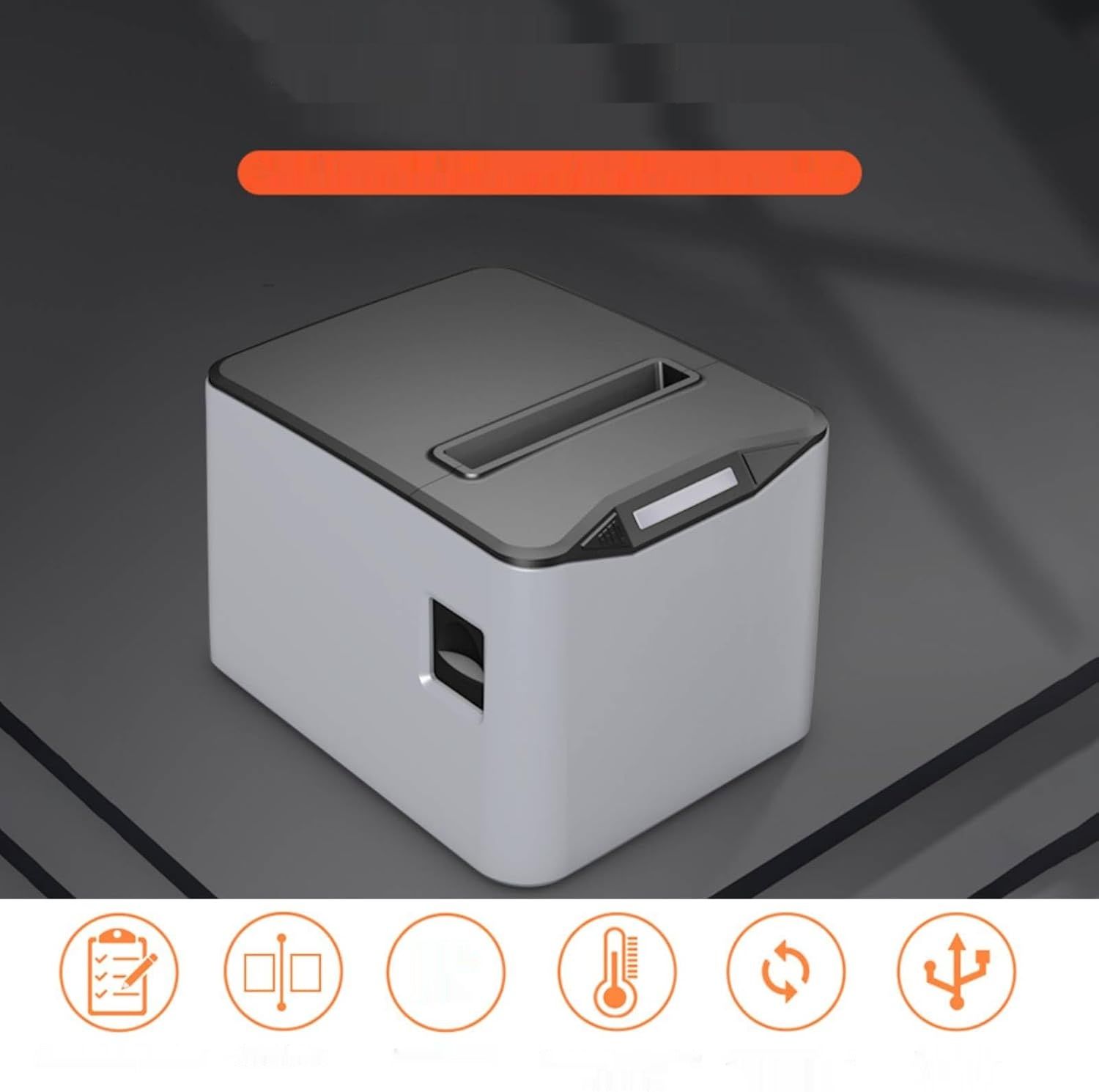 Bisofice Bondrukcer 80 mm Drukarka Paragonowa Termiczna USB+LAN ESC/POS