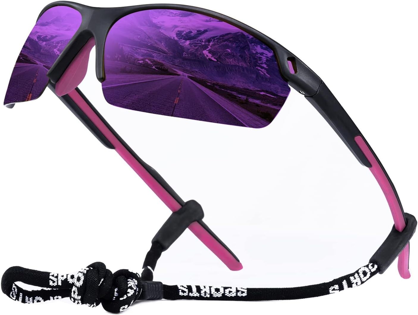 OKH okulary rowerowe, UV400, nietłukąca oprawka TR90, sportowe.