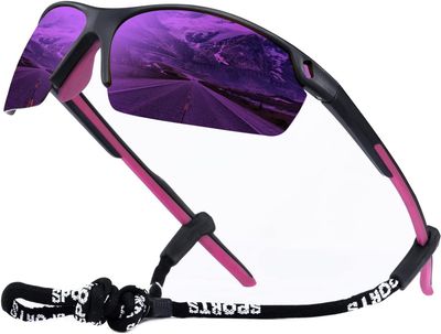 OKH okulary rowerowe, UV400, nietłukąca oprawka TR90, sportowe.