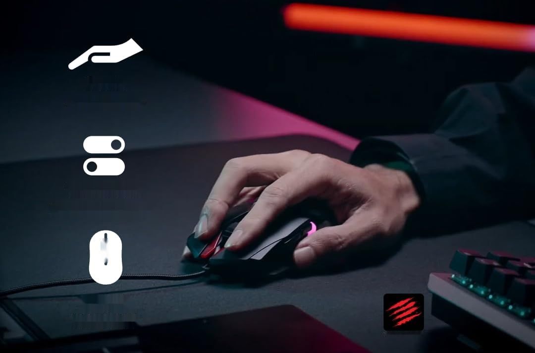 MAD CATZ Rat Bat 6+ Przewodowa Mysz Gamingowa RGB, 10 przycisków, 16000 DPI
