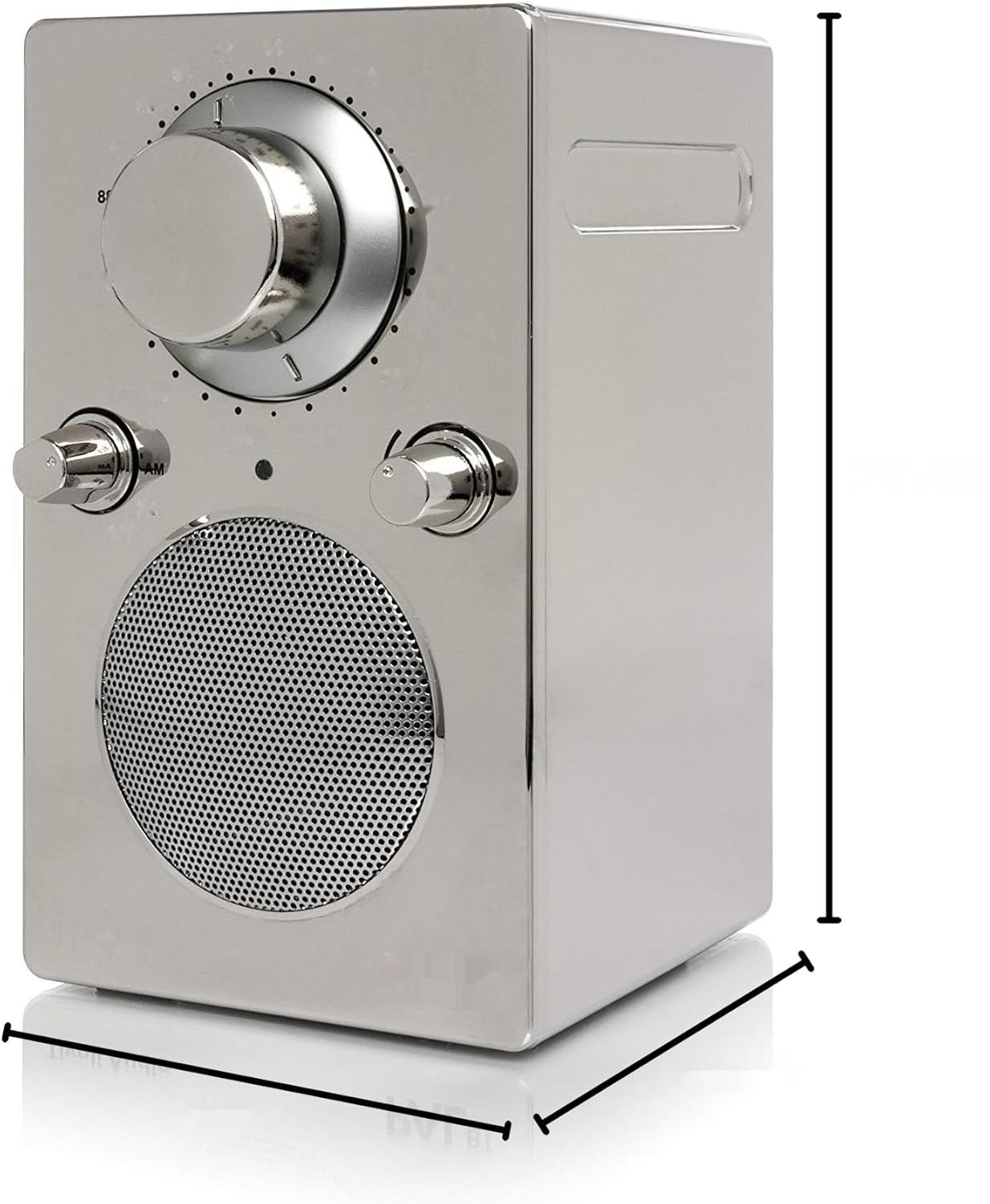 Tivoli Audio PAL BT przenośne radio FM / MW Bluetooth (chromowany)