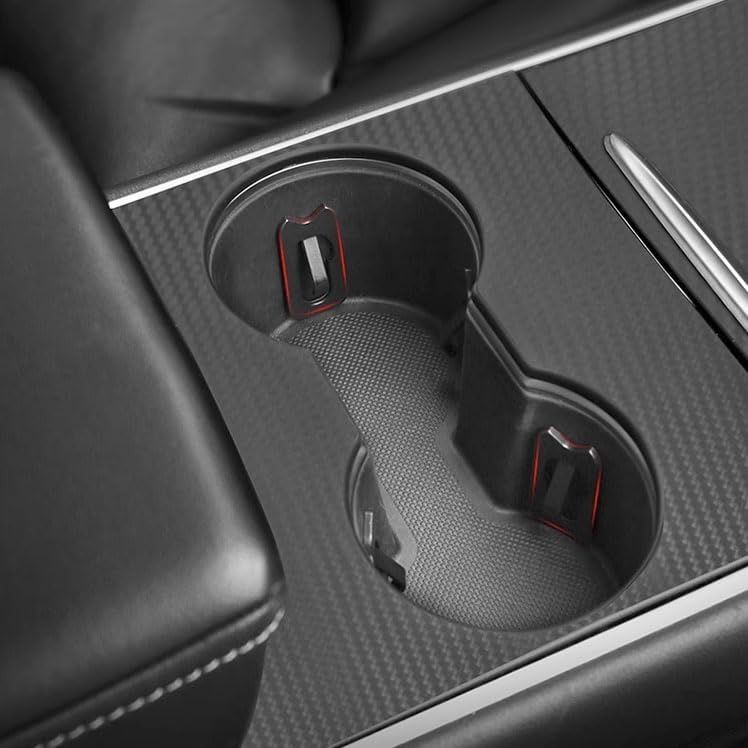 AUXIRACER konsola, uchwyt na napoje do Tesla Model 3, Y, zestaw 3 szt.