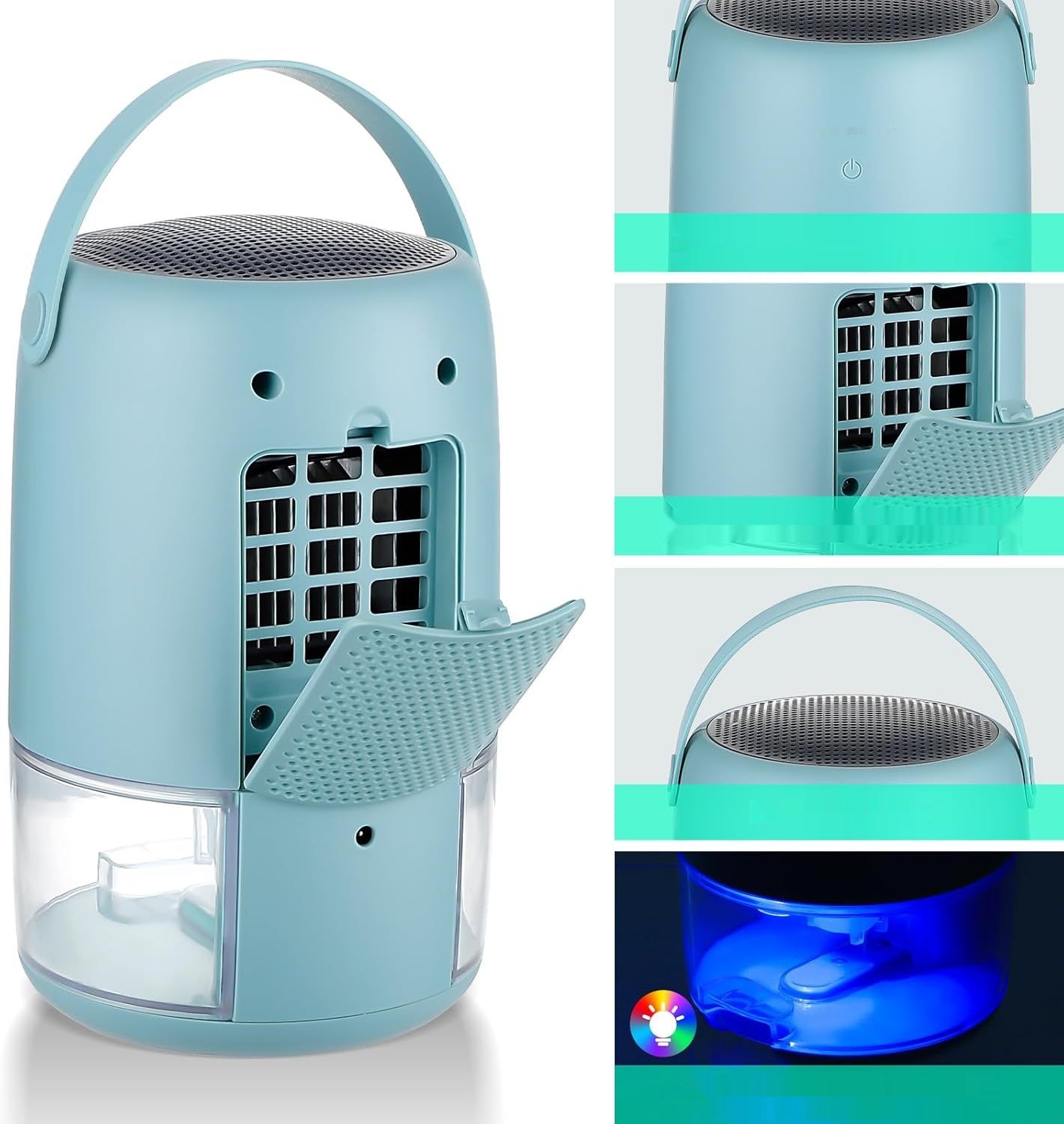 Osuszacz powietrza Inkbird 1100 ml, cichy, LED, przenośny.