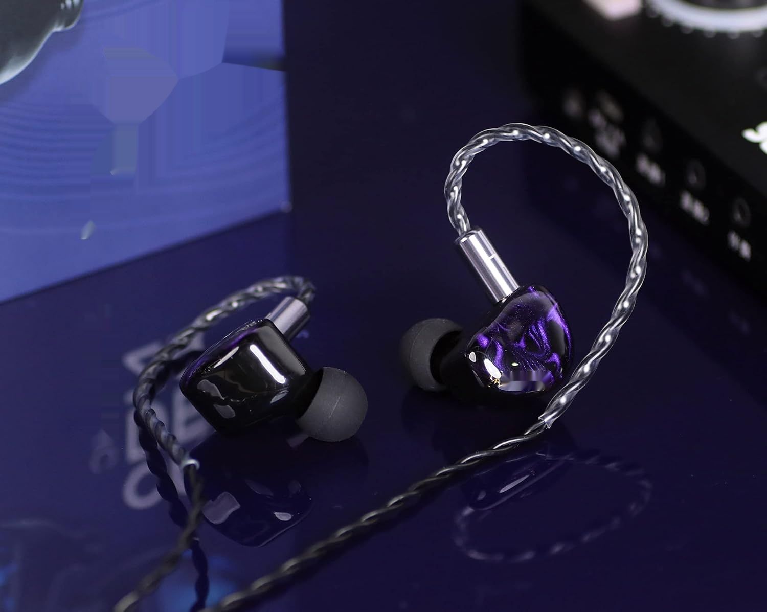 Linsoul Kiwi Ears Cadenza 10 mm Dynamiczny przetwornik IEM (fioletowy)