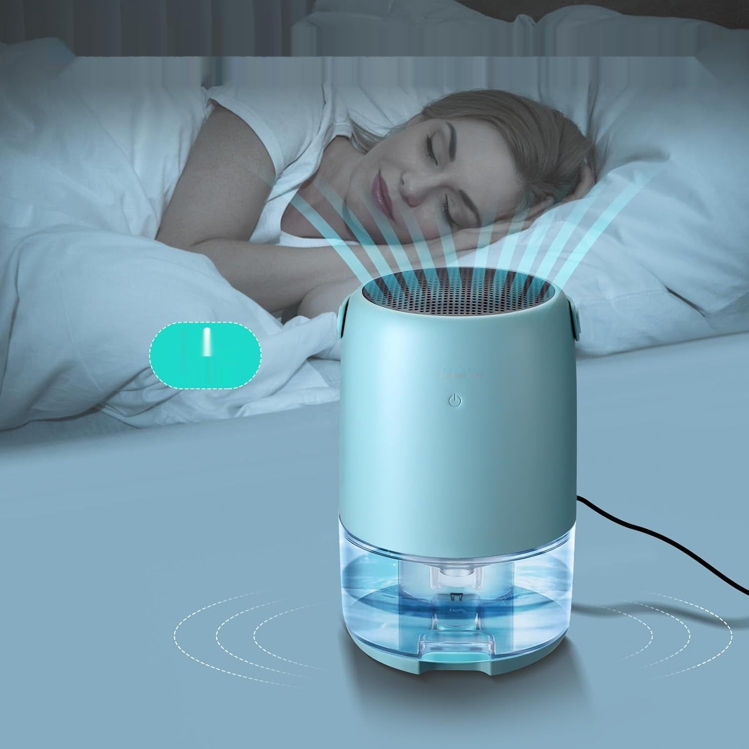 Osuszacz powietrza Inkbird 1100 ml, cichy, LED, przenośny.