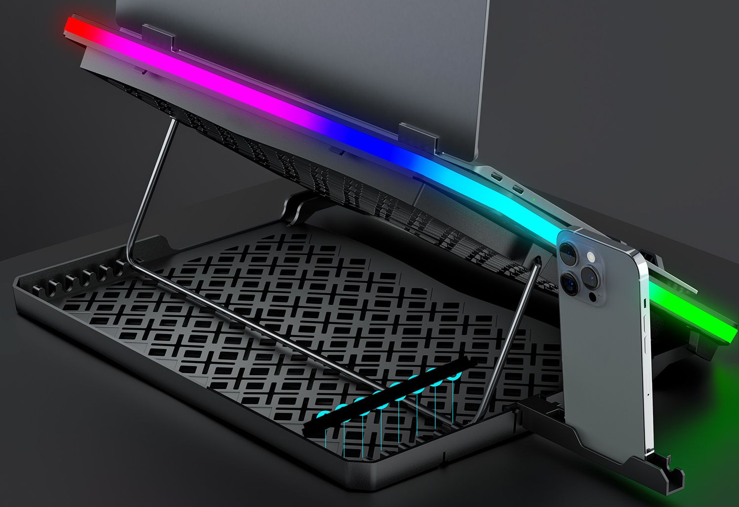 MOOJAY C50 Podkładka chłodząca do laptopa Chłodzenie notebooka gamingowego