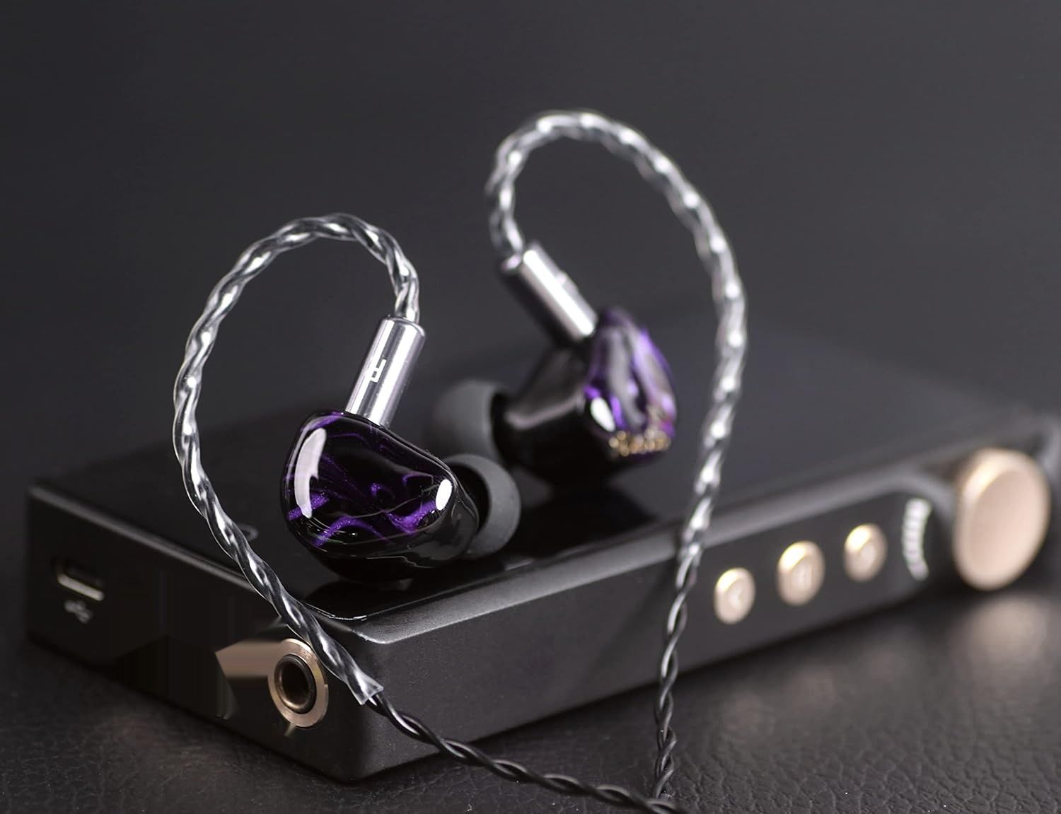 Linsoul Kiwi Ears Cadenza 10 mm Dynamiczny przetwornik IEM (fioletowy)