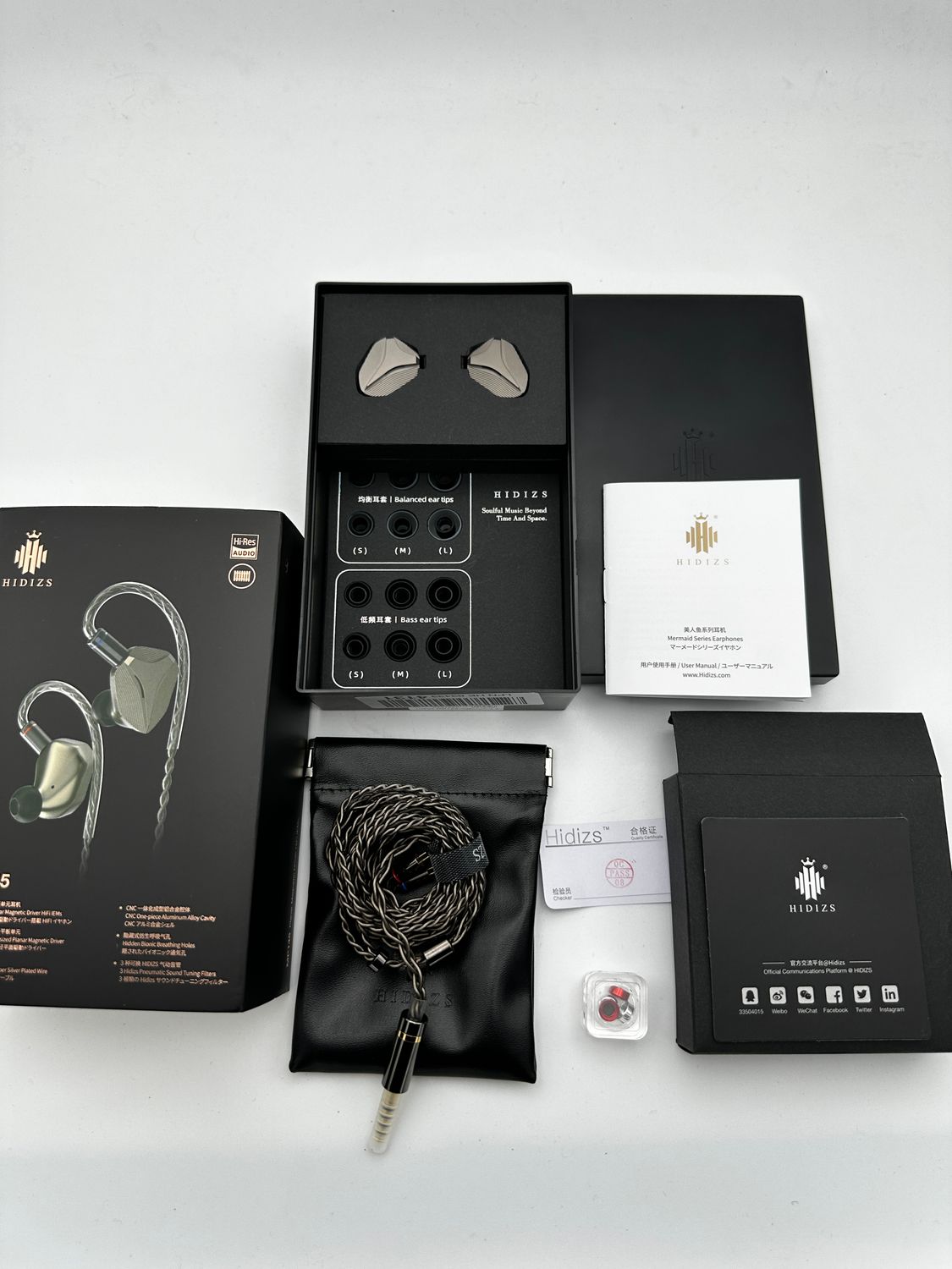 LINSOUL Hidizs MP145 In-Ear-Monitor, Planarny HiFi IEMs, 2Pin OFC kabel