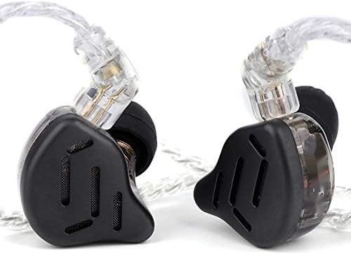 LINSOUL KZ Zax 1DD+7BA Hybrydowe Słuchawki HiFi z mikrofonem, czarne