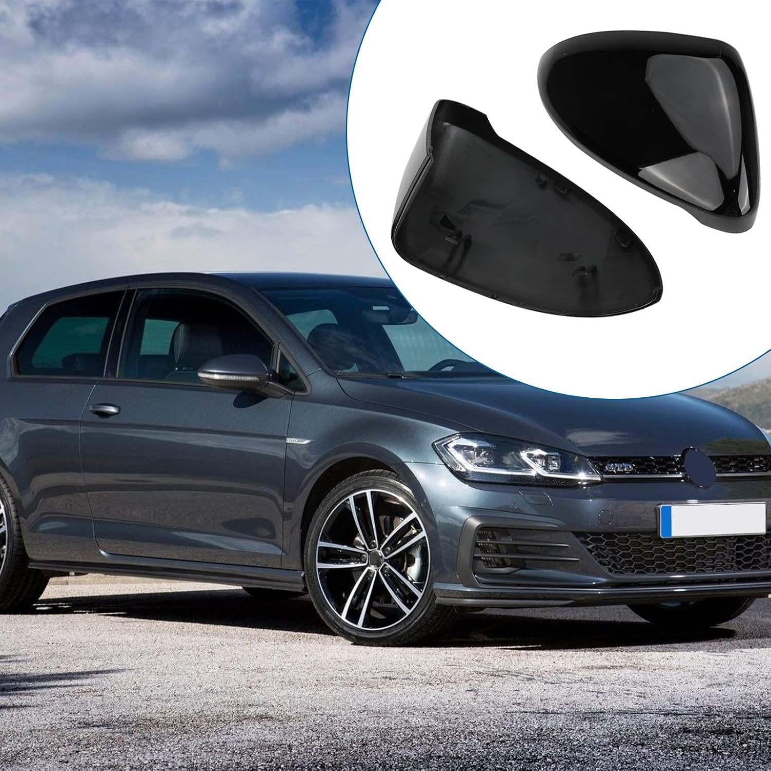 Pokrywy lusterek do VW Golf MK7 MK7.5 R GTD 2013-2018, Touran 2016-2017.