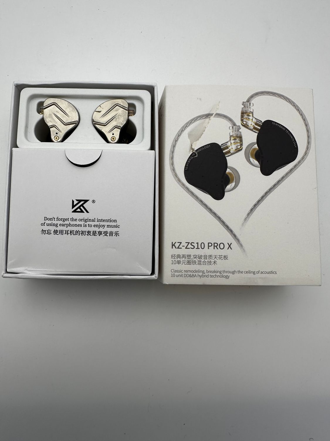 LINSOUL KZ ZS10 PRO X 1DD+4BA Hybrydowe HiFi Słuchawki douszne IEM