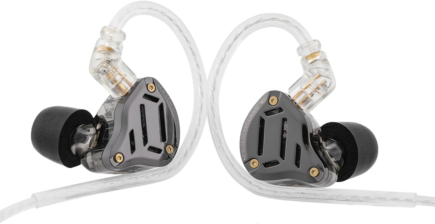 LINSOUL KZ ZS10 PRO 2 IEM 1DD+4BA, 4-poziomowy przełącznik, z mikrofonem