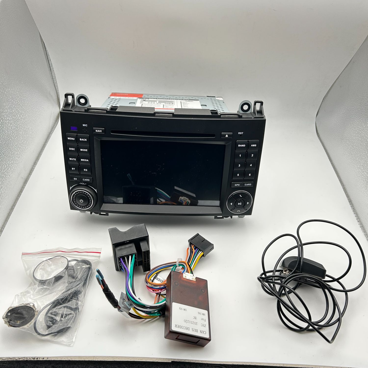 Amaseaudio Wince radio 2 DIN do Benz W169/W245/W906, 7&quot;, DVD, GPS, USB