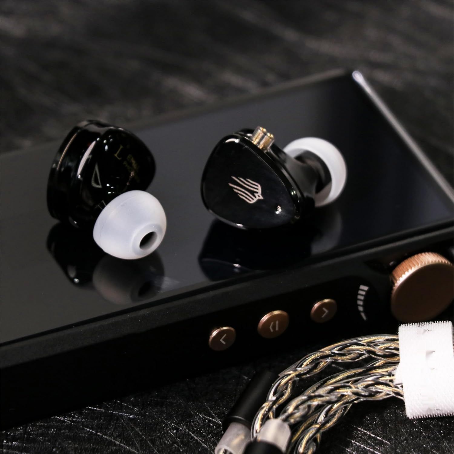 LINSOUL SIMGOT EM6L 1DD+4BA Hybrydowy Monitor IEM, Słuchawki HiFi, Gamingowe.