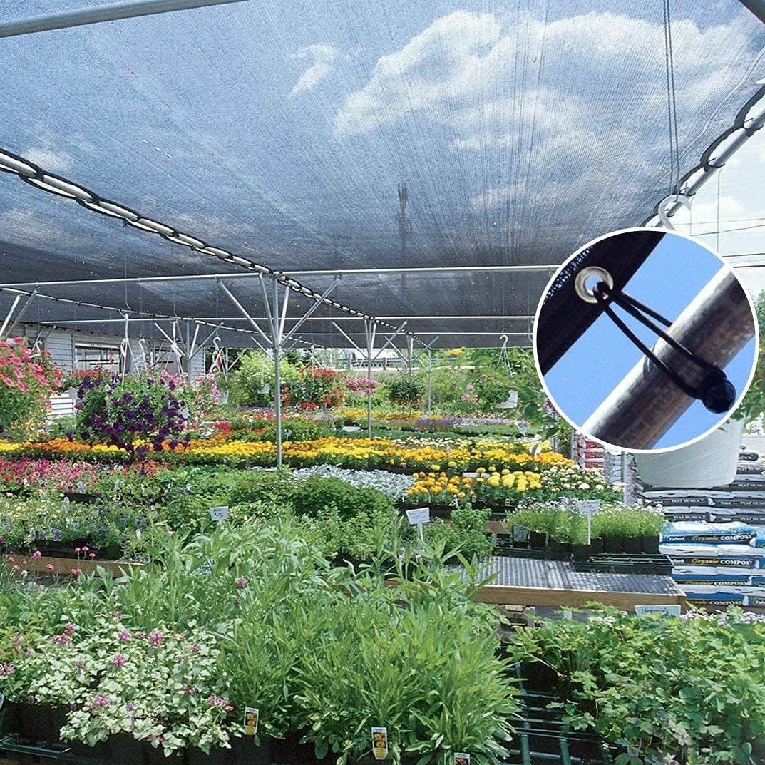 BeGrit 2,7m x 4m Siatka Ochronna Przeciwsłoneczna 70% Czarna