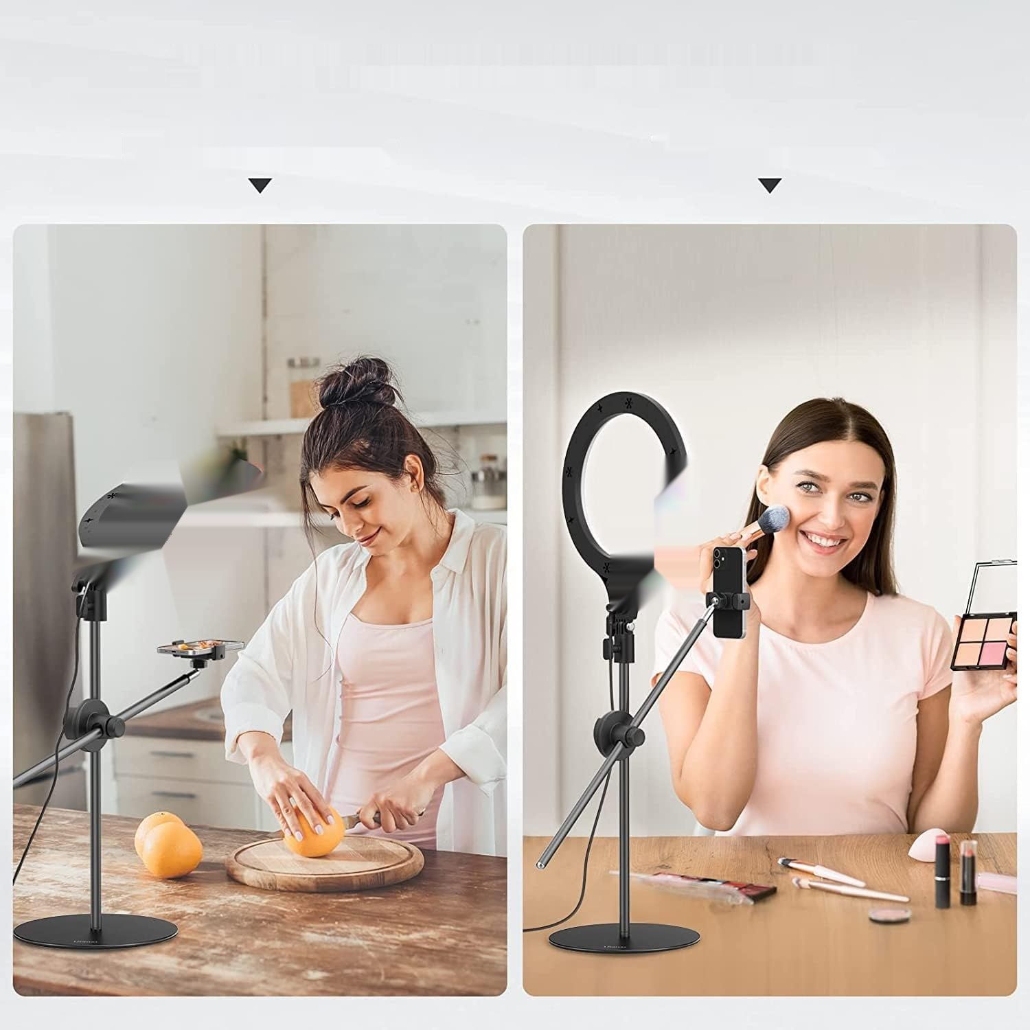 10&#39;&#39; Pierścieniowa Lampa, ULANZI, 3500k-6500K, na Telefon, do TikToka, Makijażu